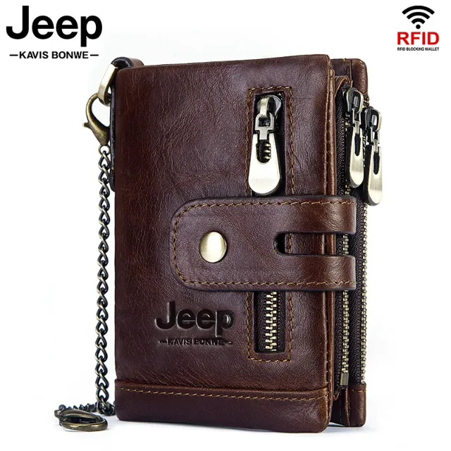 Carteira de Mão Jeep Kavis Couro Genuíno