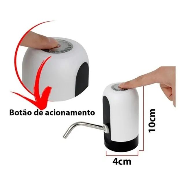 Bomba Elétrica Automática Para Galão De Água Até 20 Litros - Foto 5