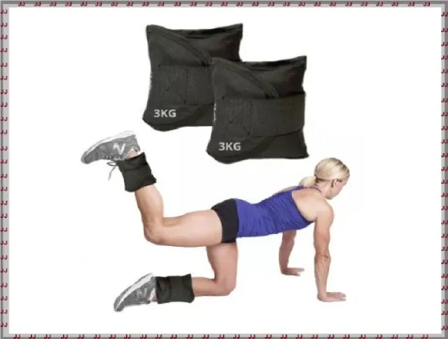 Par de tornozeleira 3 kg de peso - Academia - Fitness - Bem Estar