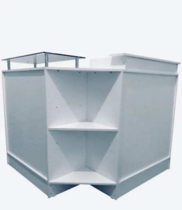 BALCÃO CAIXA SIMPLES + BALCÃO SIMPLES COM TAMPO DE VIDRO