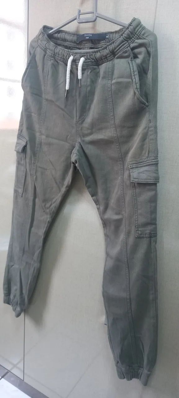 Calças masculinas  jogger- Preta e Verde - Foto 3
