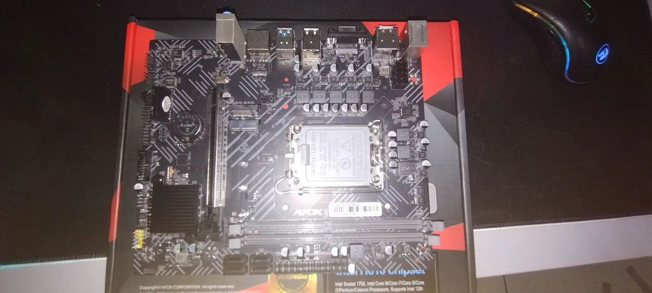 Placa Mãe AFOX Intel H610 Chipset 1700 - Foto 6