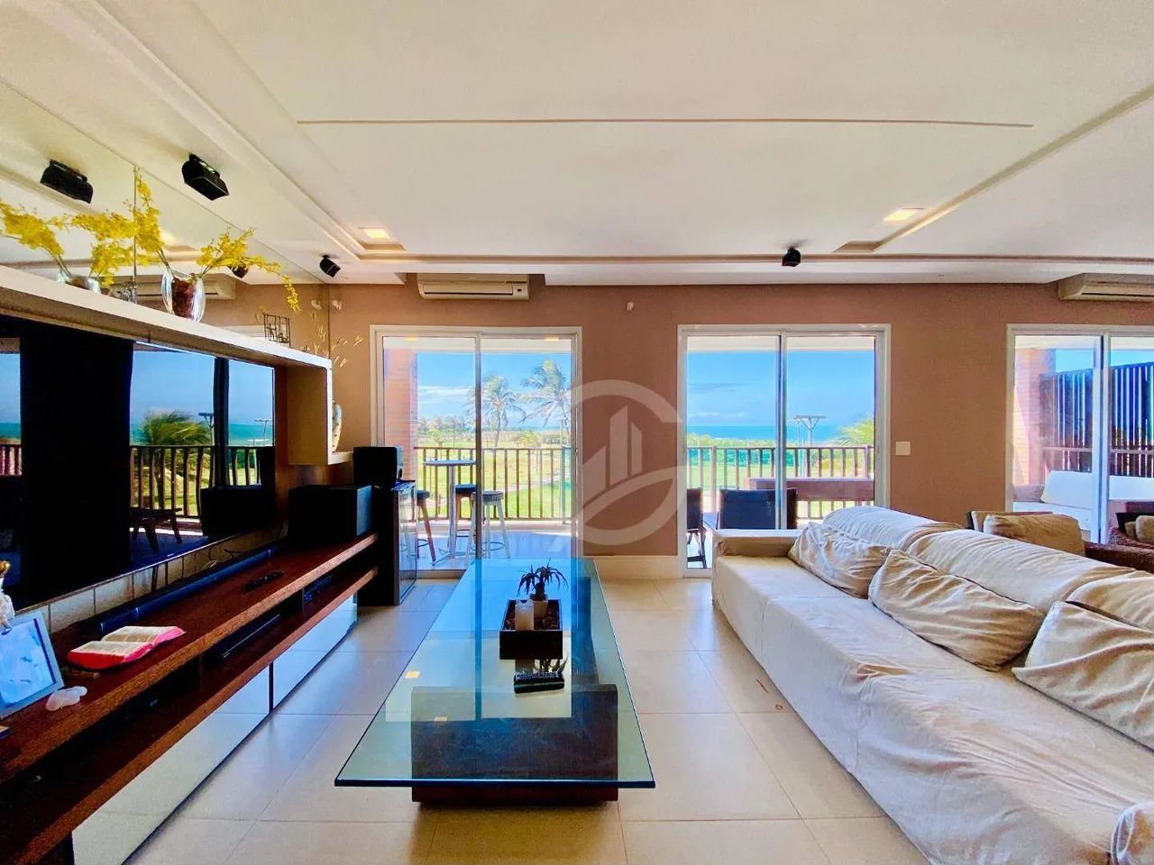 AP Porteira Fechada com vista de 180º total para o Mar do porto das Dunas, condomínio Bout - Foto 2