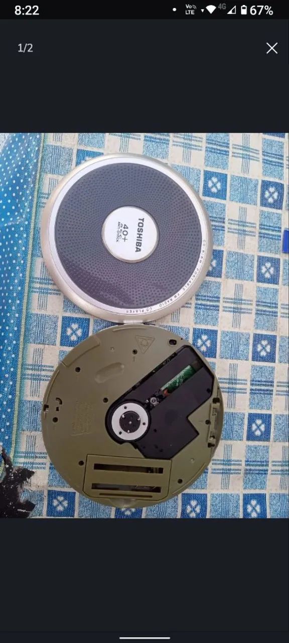 Porta Diskman mais Diskman com defeito de brinde - Foto 4