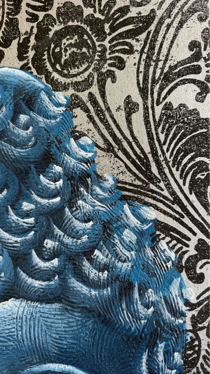 Quadro Buda Azul Tailandês - Foto 3