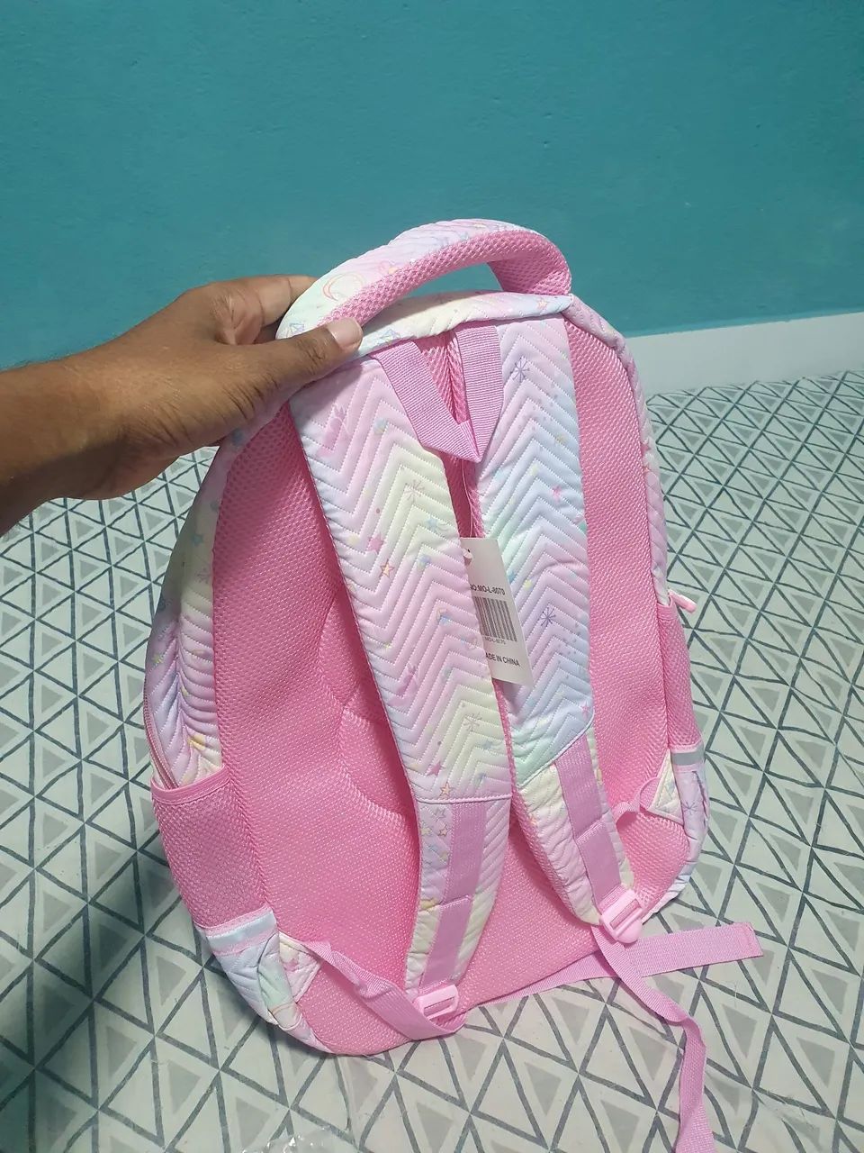 Mochila feminina grande, bolsa de costas - Foto 4