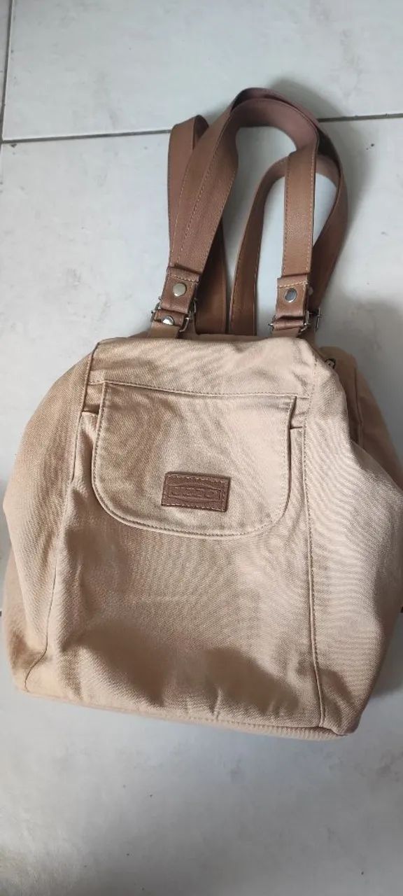 Bolsa de ombro bege - Foto 2