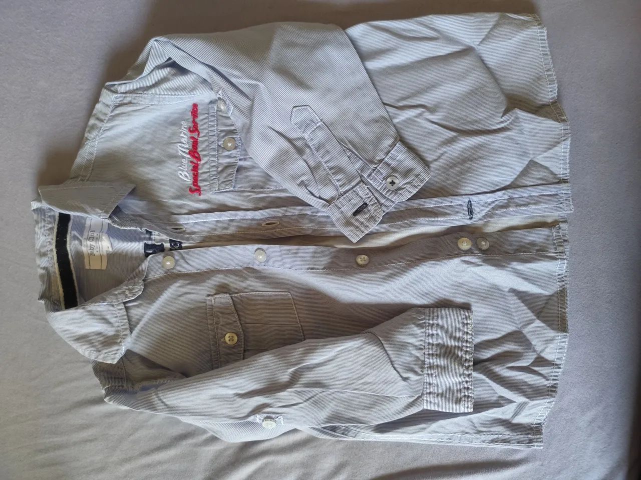 Camisa social Cape Bay - 2 anos<br>Tamanho: 2 anos<br>R$ 30,00<br>Retirar no Centro de Santo André - Foto 3