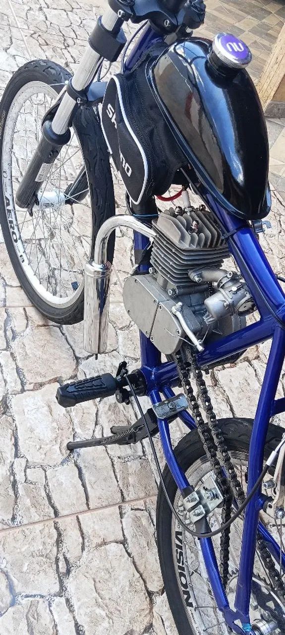 Motorizada Bicicleta de Motor 80cc - pouco uso  - Foto 2