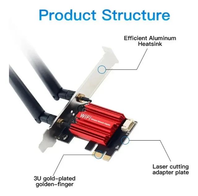 Placa wifi wireless bluetooth64186565480321123