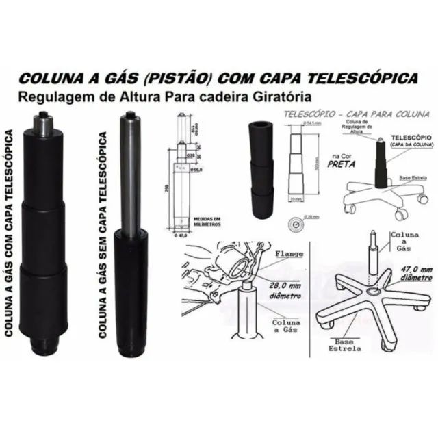 Cadeira Executiva Back System Operativa Braços Reguláveis Corino Preto Modelo 32987 - Foto 5