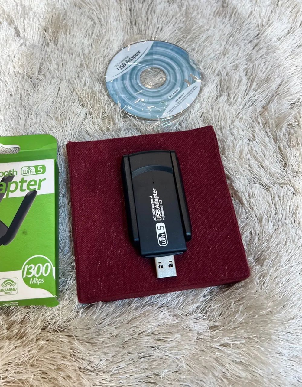 Adaptador Wi-Fi e Bluetooth 1300Mbps - 2.4GHz / 5GHz | Internet Fibra - Foto 3