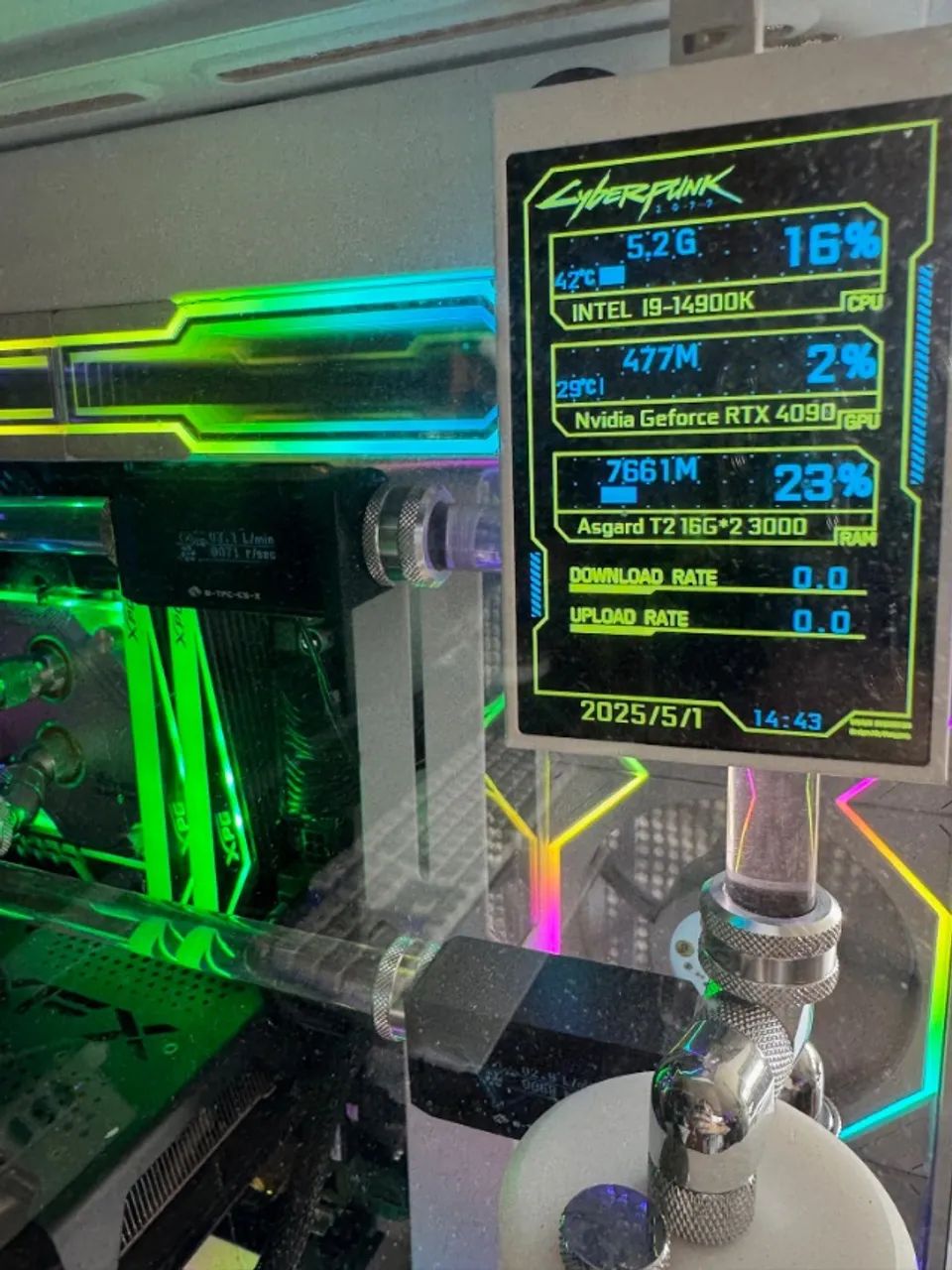 PC GAMER DO LOUD CORINGA I9 14900 32GB RAM 2TB M2 NVME  8 tela lcd - UM ESPETACULO 