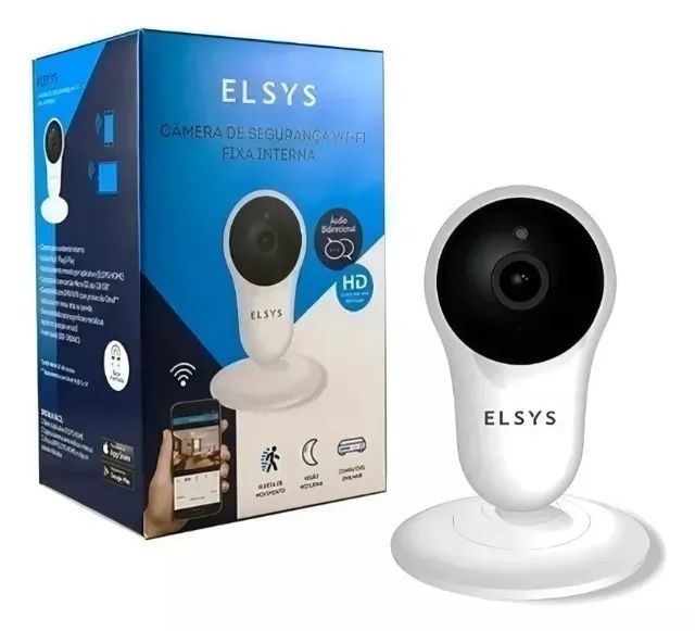 Elsys Câmera de Segurança Wi-Fi Fixa Inteligente Branca (Esc-wy3f) - Foto 2