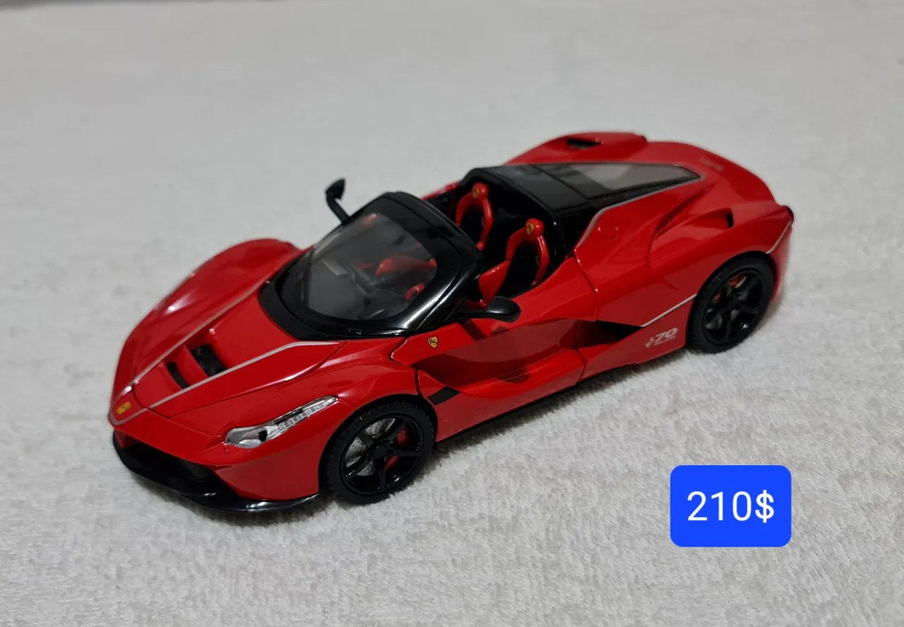 Carrinho miniatura Ferrari Laferrari escala 1/24