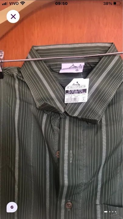 Camisa Social  Verde - Foto 2