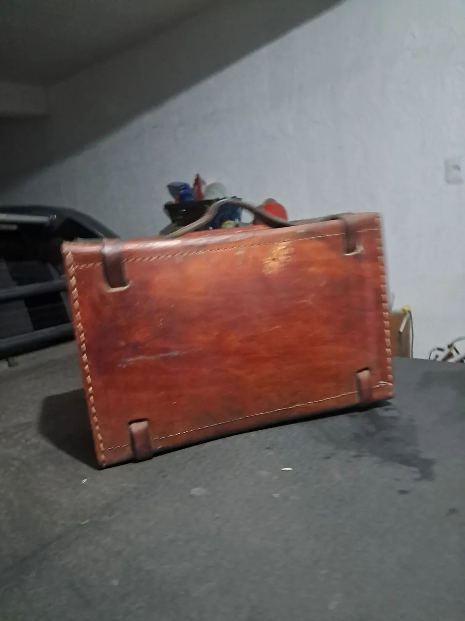 Maleta de Couro Antiga