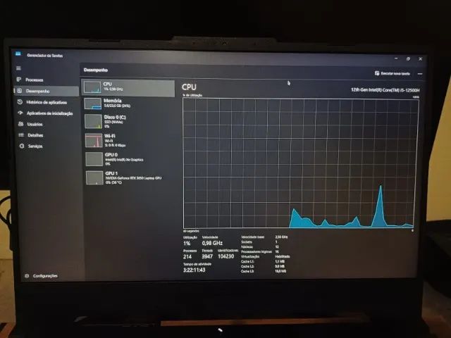 Asus TUF F15 - 24gb Ram - i5 12 geração - RTX 3050 - Foto 5