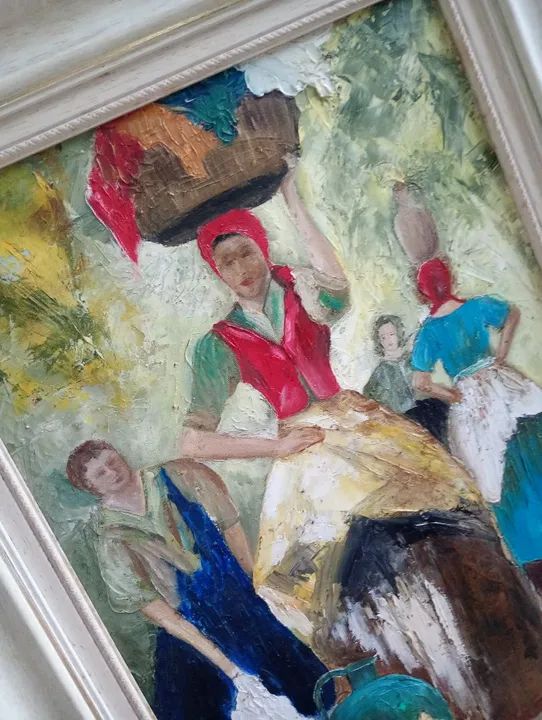 O.s.t Tela com Moldura Reprodução de as Lavadeiras 2001 - Foto 3