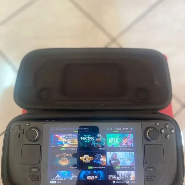 Steam Deck 1tb completa + Hard Case + Carregador Original - Foto 3