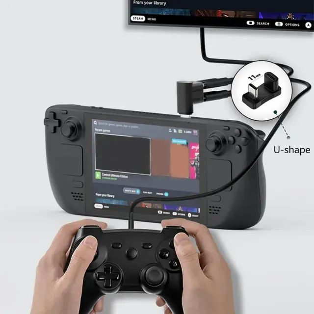 Conversor De Adaptador De Console Angular Usb C Tipo C D - Foto 2
