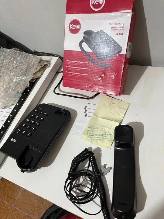 Telefone Fixo KEE K102 - Novo - Foto 2
