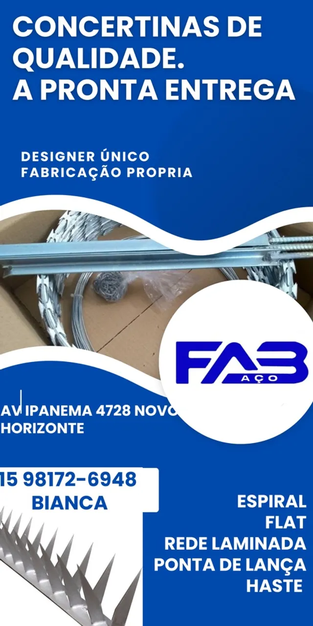 Concertinas de Qualidade e Pronta Entrega