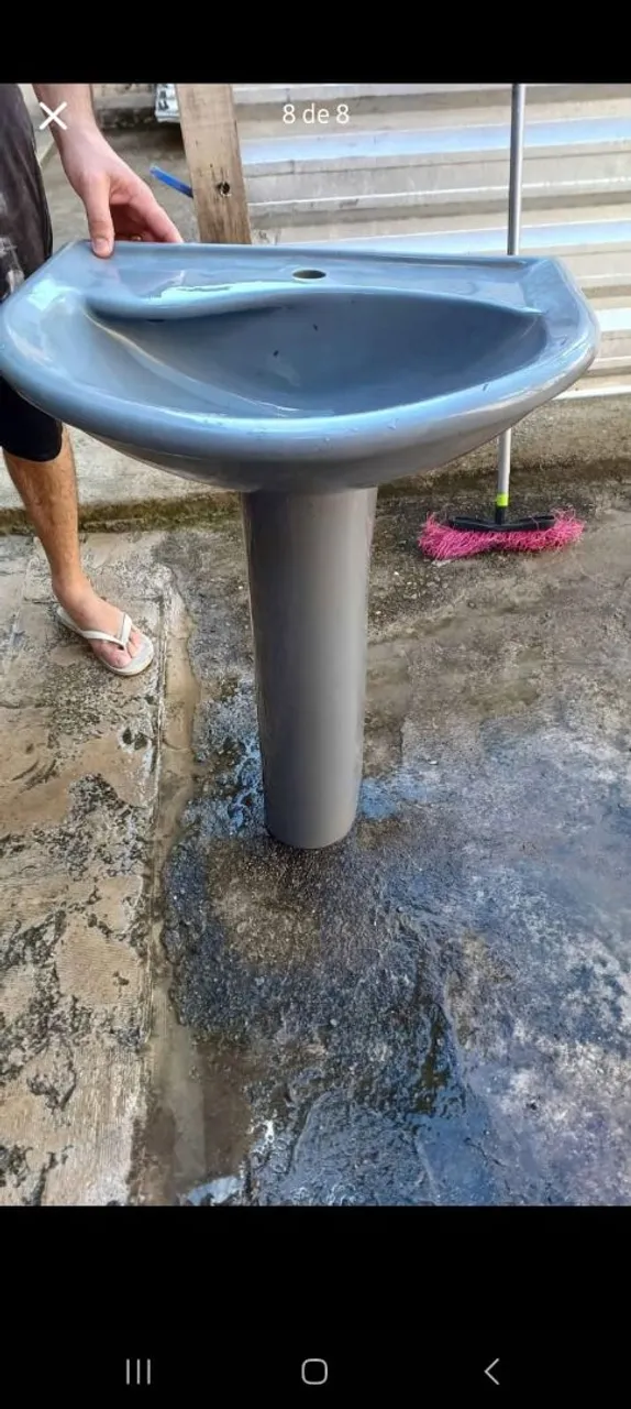 Vaso Sanitário de Pedestal em Cerâmica