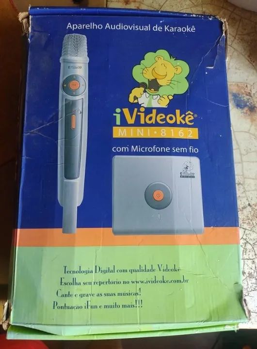 Videoke Raf Ivideokê Mini 8162 Com 295 Músicas