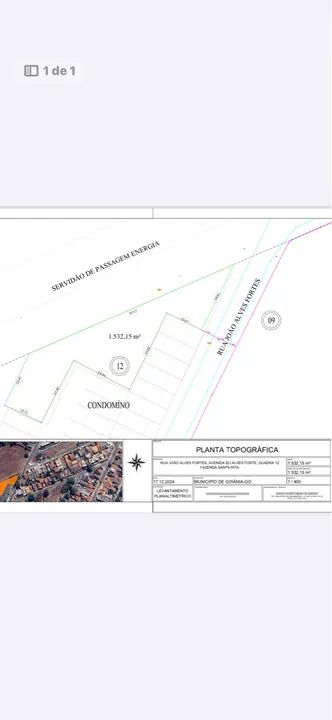 Terreno  em condomínio fechado com 1.532,15m²