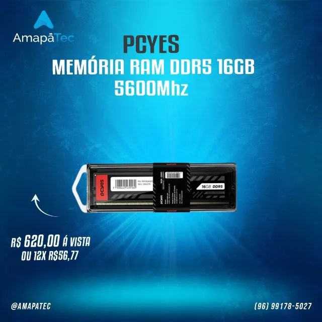 Memoria PCyes para PC 16gb Ddr5 5600mhz