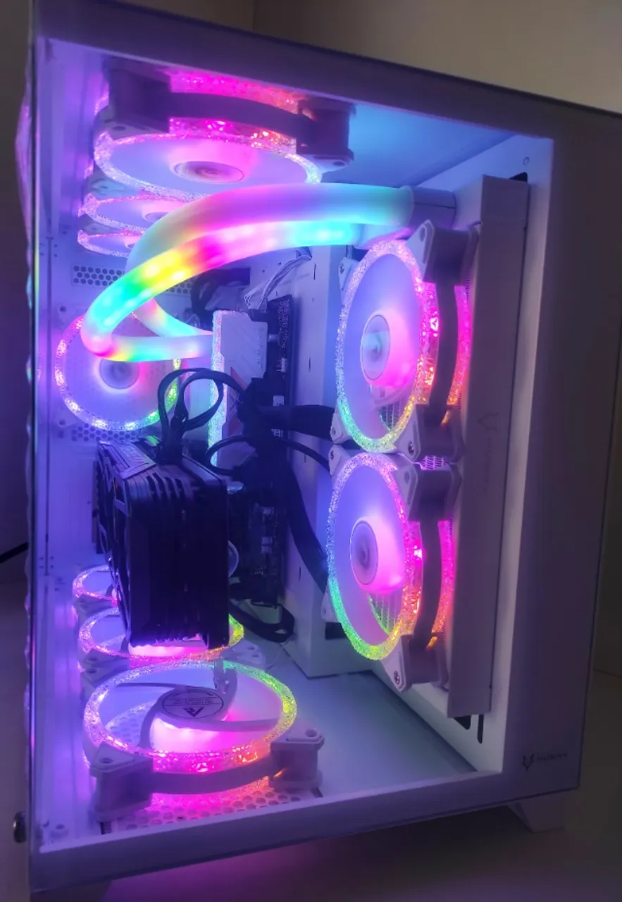 Pc Gamer Crystal: i5-14400F (10 Núcleos) + RTX 3070 Ti (NOVO)