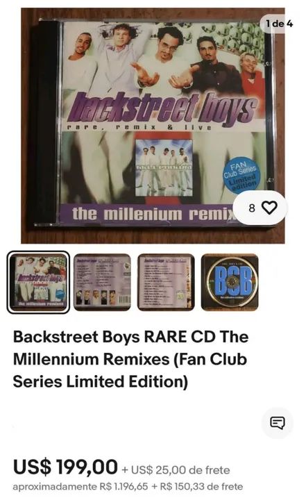 Backstreet Boys - The Millennium Remixes (CD) RARO - Foto 4