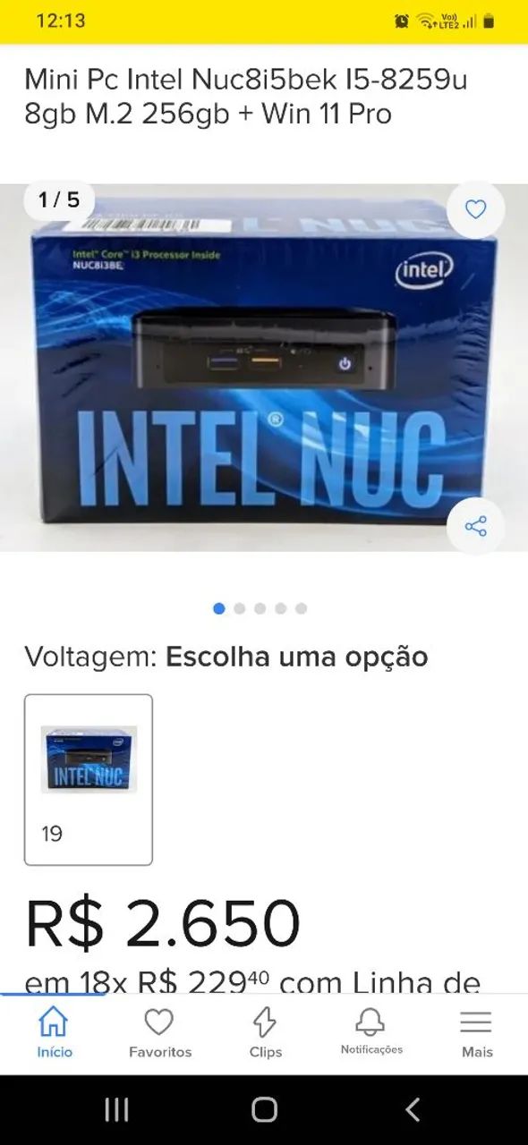 Nuc Intel Core i5 5ª Geração  - Foto 5