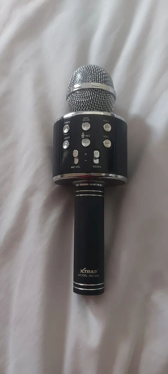 Microfone karaokê bluetooth