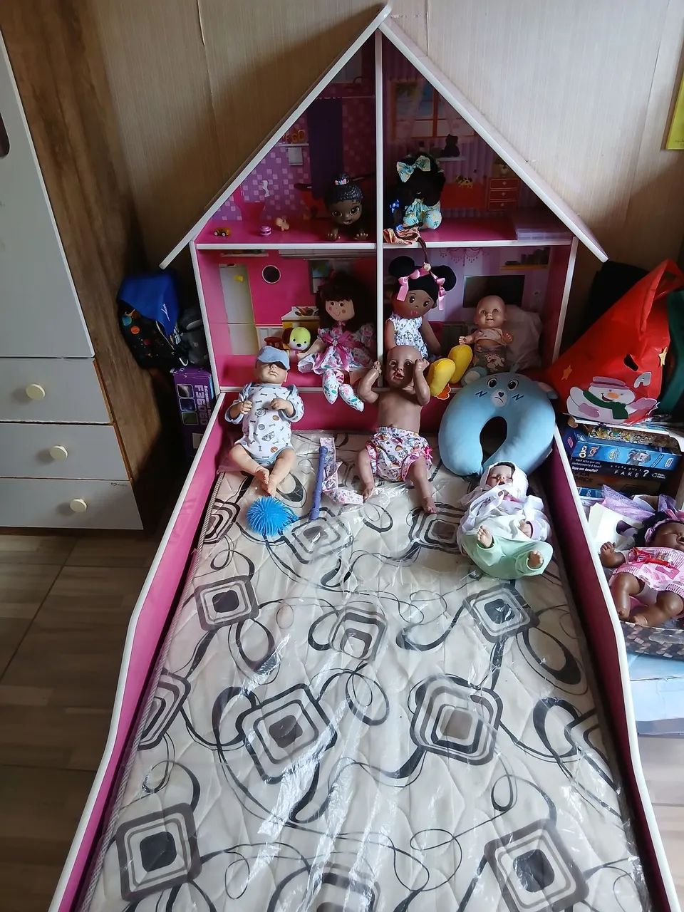 Mini-cama Infantil casinha Gelius modelo montessoriana( grátis o