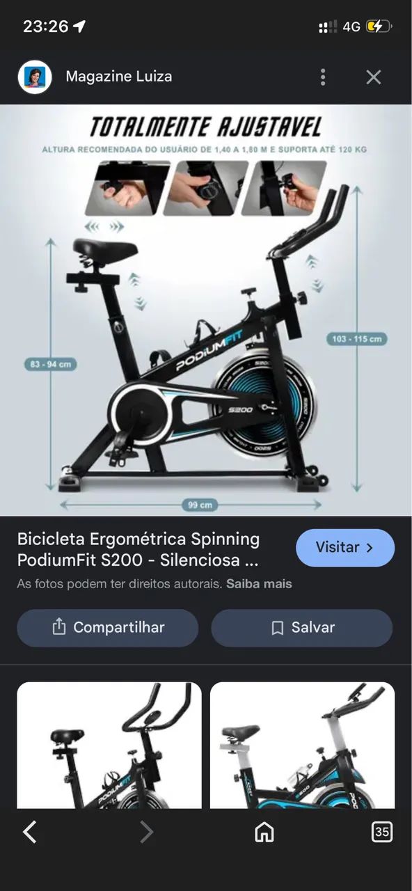 Bicicleta ergométrica64960453273345123