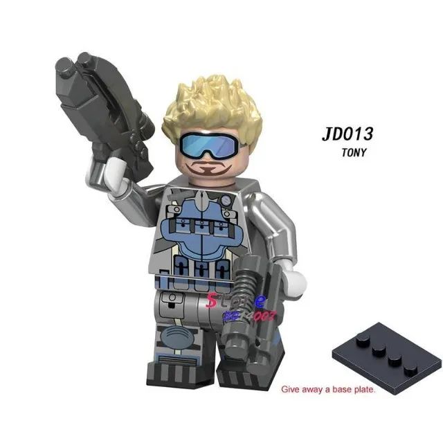 Minifiguras Tony Stark /Homem de Ferro JD013- Vingadores "Compatível com Lego"