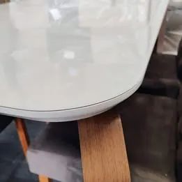  Mesa De Jantar Com 4 Cadeiras De Madeira Maciça - Foto 3