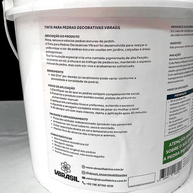 Cola Pedra Branco Fixador de Pedras para Jardim [10 Litros] BLACK FRIDAY - Foto 6