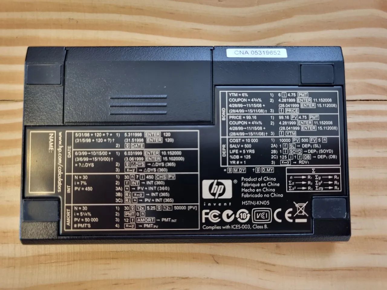 Calculadora HP 12C + Guia do usuário + Capa original em couro - Foto 5