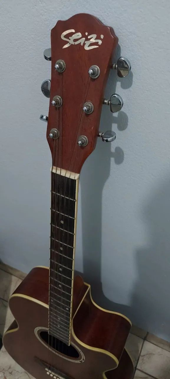 Violão Seizi Aço Eletroacustico - Foto 4