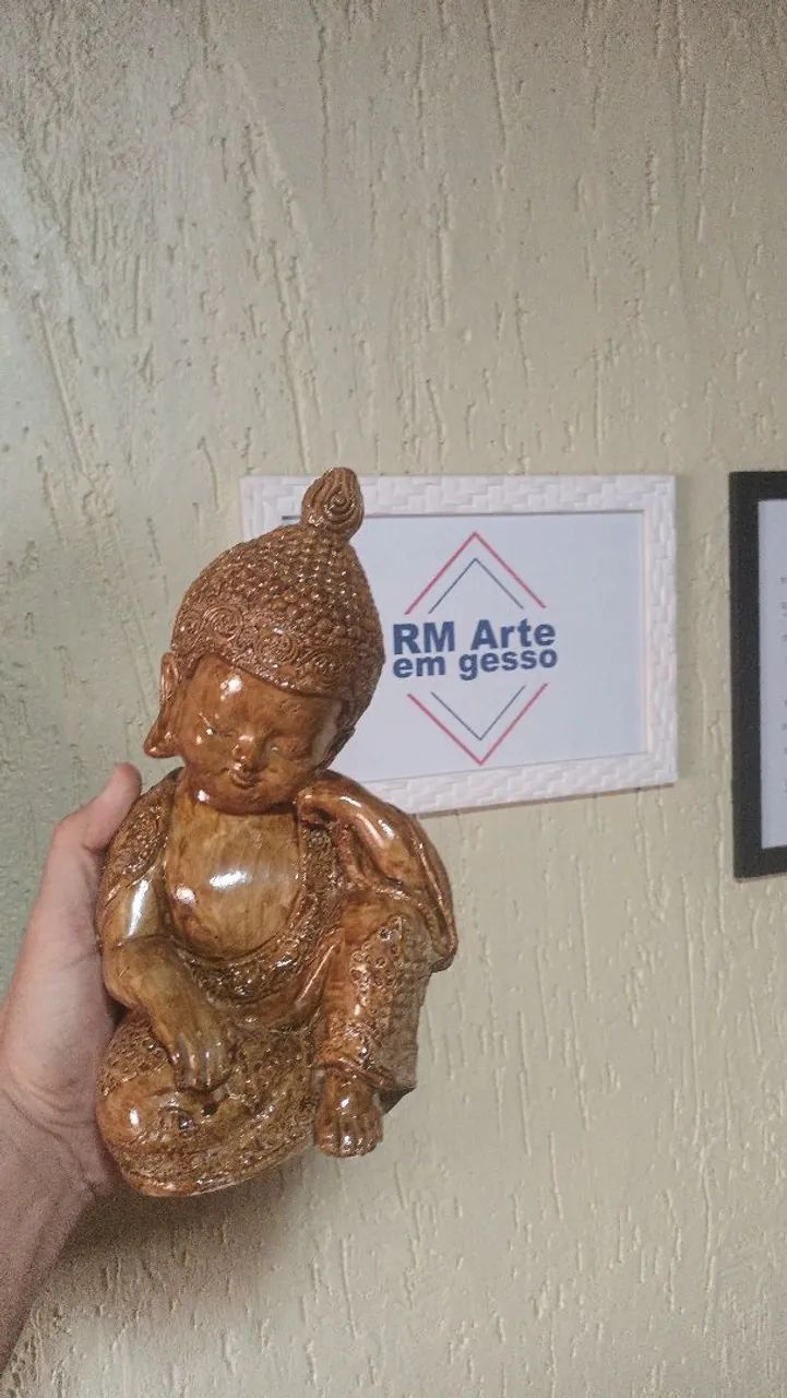 Escultura de Buda em gesso R$ 40,00 