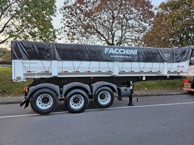 Carreta Basculante Facchini Ano 2025 0km Pronta Entrega 25m³ na lata Sem pneus Freio ABS - Foto 7