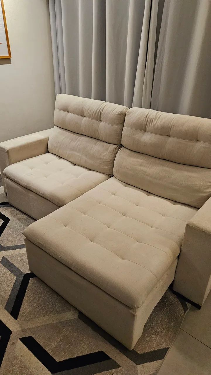 Sofá Retrátil 3 Lugares64352544893698124