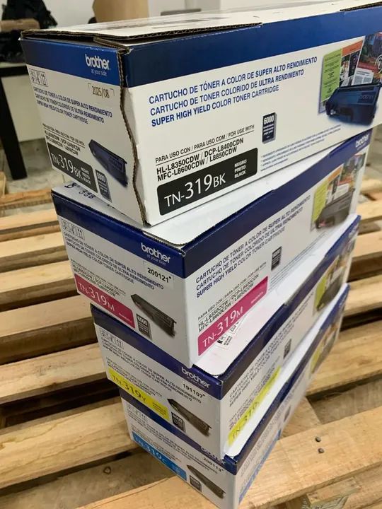 Cartuchos de Tinta Brother TN-319BK, TN-319M e TN-319Y