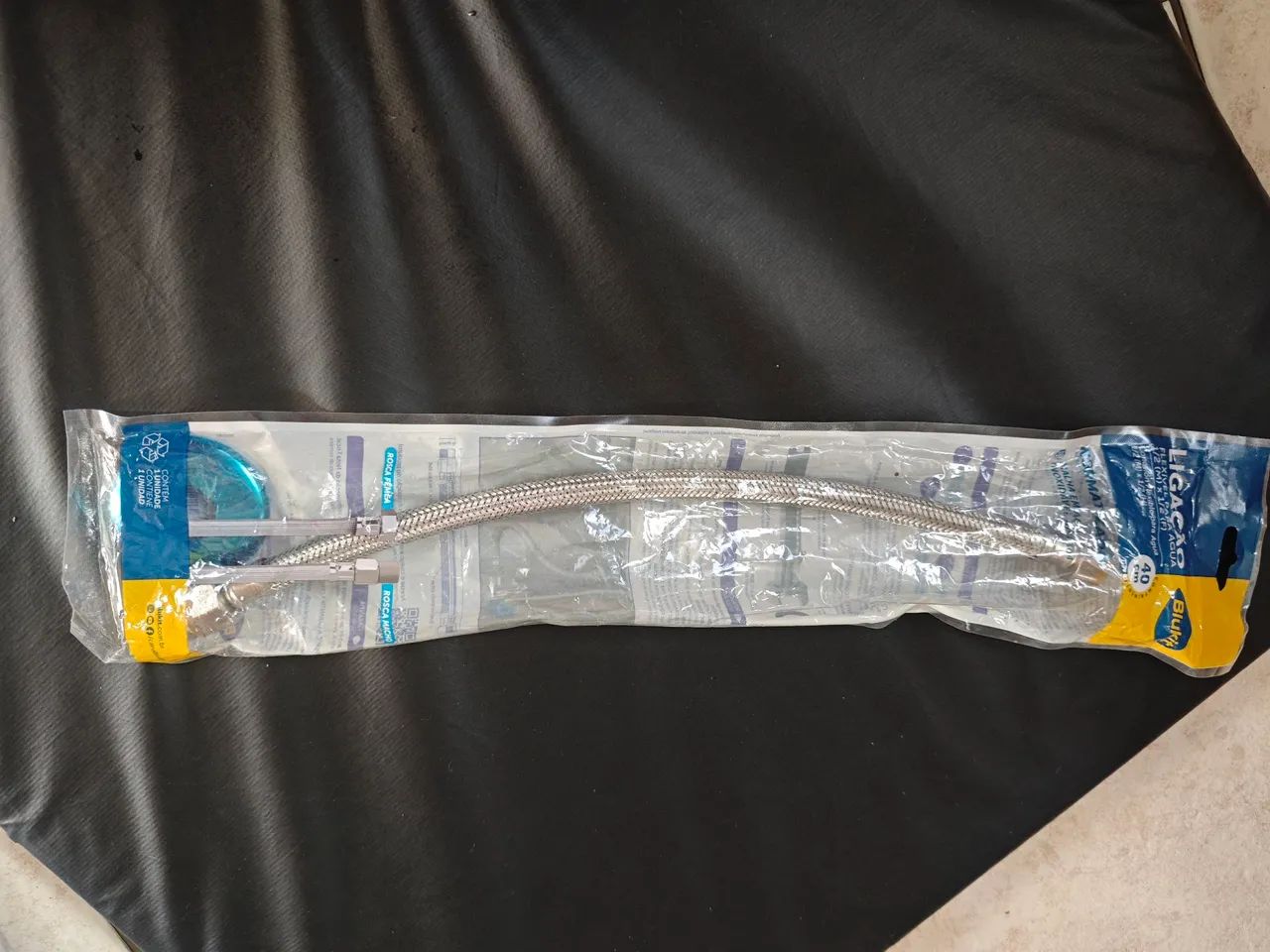 Mangueira de Chuveiro 1/2 Rosca Macho - 1,5m - Novo - Foto 2