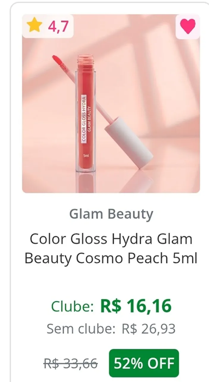 Produtos de beleza