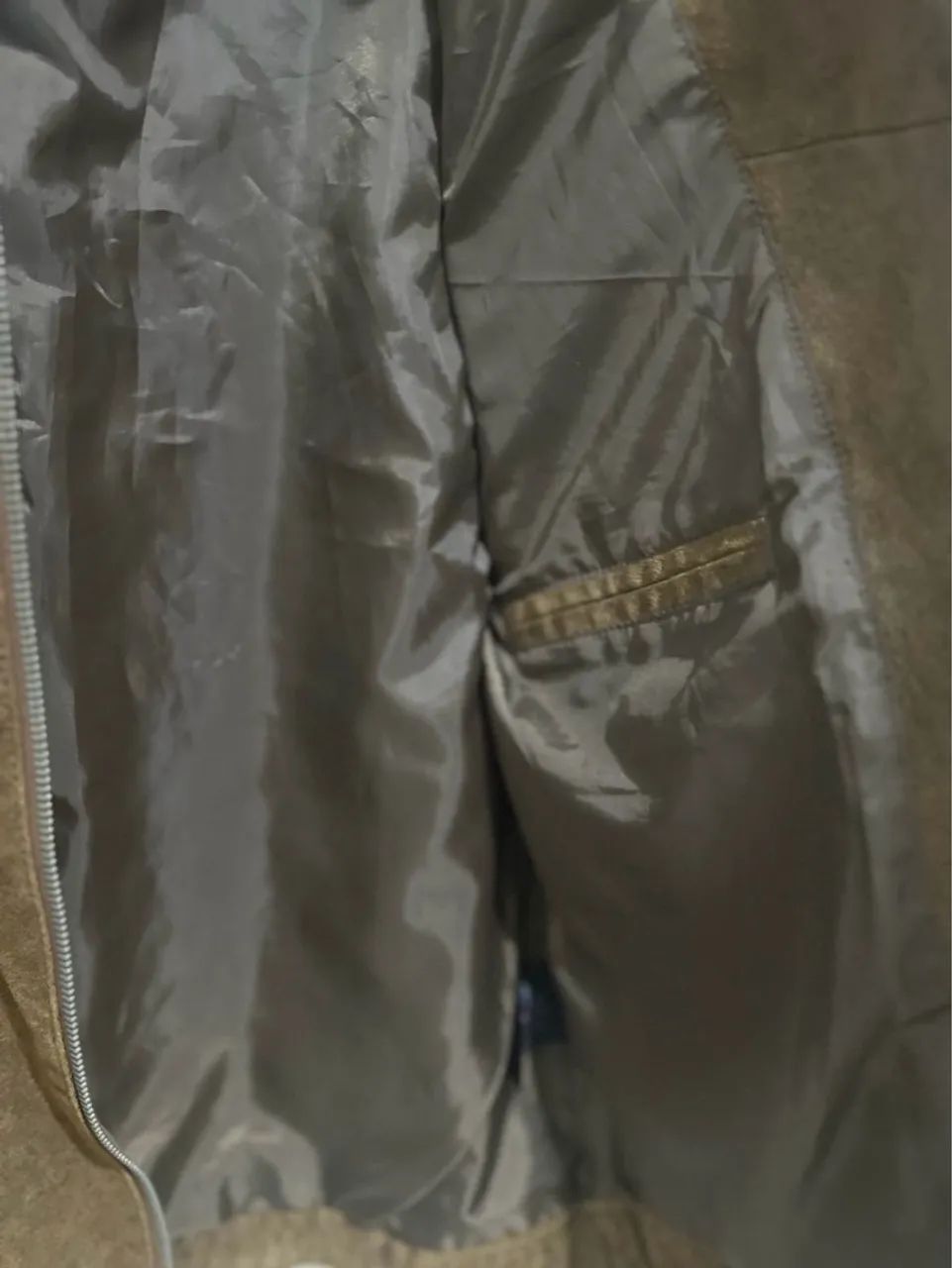 Jaqueta de Couro Marrom Masculina - Foto 4