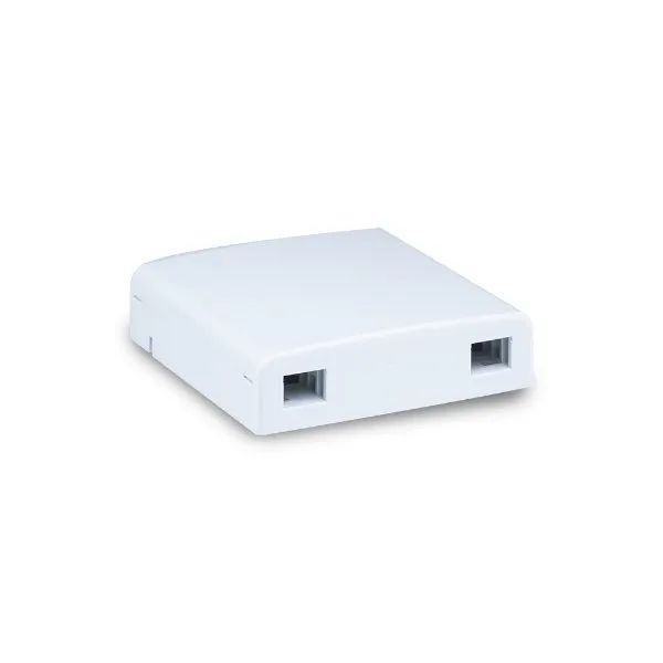 Caixa Terminação Fibra Óptica Roseta Pto 02PT Ftth C/50UN - PlusCable